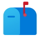 mailbox closed-flag-up icon